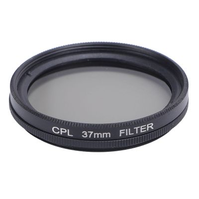 Circular Polarizing Lens Filter, Camera Lens Polarization Filter, CPL Polarizer Neutral Protective for Camera, Aluminum Alloy Frame, Thin, Multi Layer Coating (37MM)