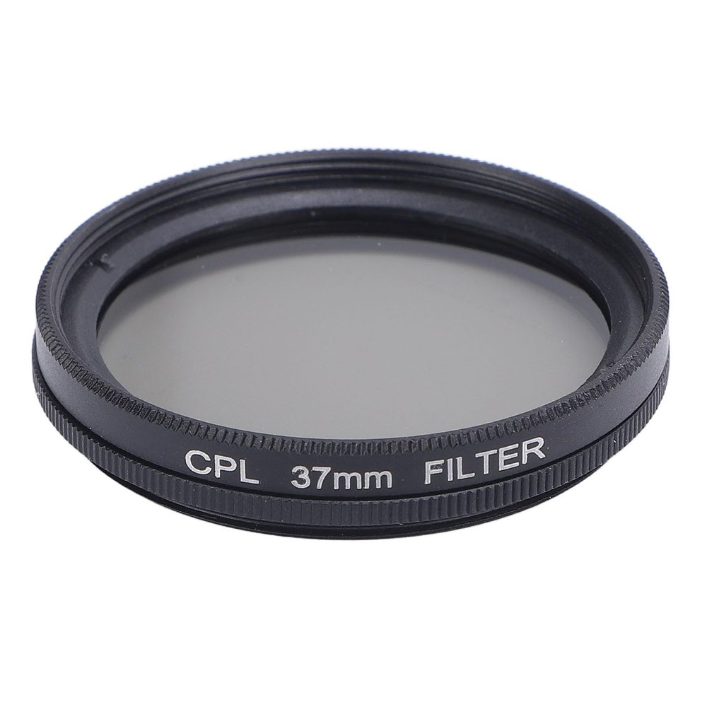 Circular Polarizing Lens Filter, Camera Lens Polarization Filter, CPL Polarizer Neutral Protective for Camera, Aluminum Alloy Frame, Thin, Multi Layer Coating (37MM)