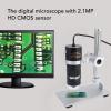 USB Digital Microscope Camera 10X-280X Magnification with Stand 8 LED Ring Lighting for Win 7 8 10 view 2