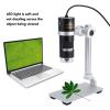 USB Digital Microscope Camera 10X-280X Magnification with Stand 8 LED Ring Lighting for Win 7 8 10 view 4
