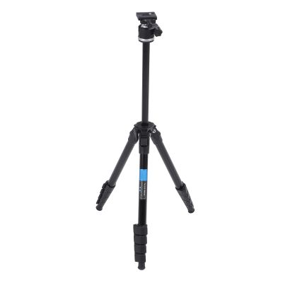 Compact Camera Tripod with 360 Ball Head, 5 Section Height Adjustable Tripod for DSLRs, Mirrorless Cameras, Smartphones, Aluminum Alloy, Load 5kg