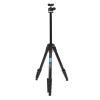 Compact Camera Tripod with 360 Ball Head, 5 Section Height Adjustable Tripod for DSLRs, Mirrorless Cameras, Smartphones, Aluminum Alloy, Load 5kg view 2