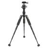 Camera Tripod Lightweight Portable Tripod with Phone Clip 360 Degree Ball Head Height Adjustable for Travel Outdoor Aluminum Alloy view 1