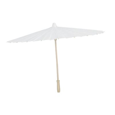 COLLBATH Unfinished Graffiti Paper Parasol Boys and Girls Drawing Umbrella Smooth Handle Chinese Style Blank Oiled Paper Umbrella for Creative Activities and Special Occasions