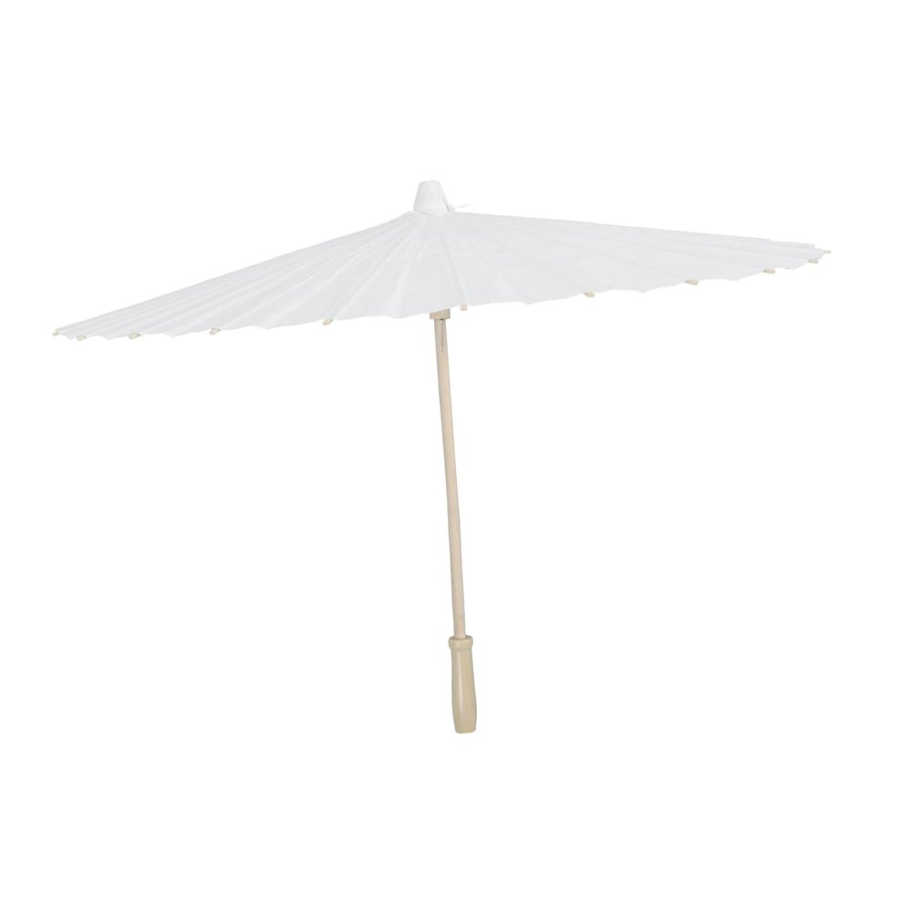 COLLBATH Unfinished Graffiti Paper Parasol Boys and Girls Drawing Umbrella Smooth Handle Chinese Style Blank Oiled Paper Umbrella for Creative Activities and Special Occasions