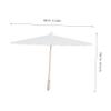 COLLBATH Unfinished Graffiti Paper Parasol Boys and Girls Drawing Umbrella Smooth Handle Chinese Style Blank Oiled Paper Umbrella for Creative Activities and Special Occasions view 2