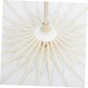COLLBATH Unfinished Graffiti Paper Parasol Boys and Girls Drawing Umbrella Smooth Handle Chinese Style Blank Oiled Paper Umbrella for Creative Activities and Special Occasions view 3