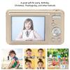 2.7in 48MP High Definition Digital Camera, 8X Digital Zoom, ABS Metal Body, Portable for Children Beginners, Travel and Daily Use (Gold) view 4