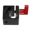 15mm Single Rod Clamp, 1/4in 3/8in Thread, Quick Release Aluminum Alloy for Camera Support System, Shoulder Rig, Tripod, DSLR Rail, Sturdy Versatile view 2