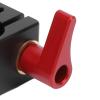 15mm Single Rod Clamp, 1/4in 3/8in Thread, Quick Release Aluminum Alloy for Camera Support System, Shoulder Rig, Tripod, DSLR Rail, Sturdy Versatile view 3