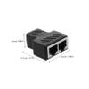 AUTSUPPL Ethernet Splitter Adapter Dual Port Network Connector for Multiple Devices Efficient Signal Transmission Durable Construction for Routers and Computers view 2