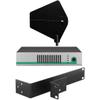 DirectNine Basics AC3 Antenna Combiner for Sennheiser in-Ear Monitors with Antenna Paddle, Green Combiner, BNC Cables with Rack Hardware view 1