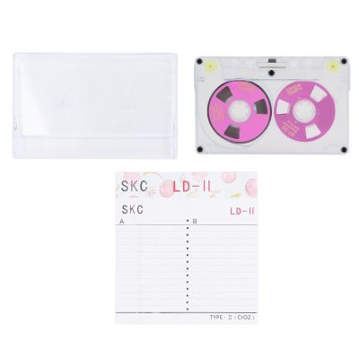 Blank Cassette Tapes for Audio Recording, Low Noise High Output, Solid PC Casing with Metal Electroplated Wheel, 46 Minutes Recording Capacity, Ideal for Music Recording and (Purple)