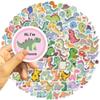 100PCS Cute Dinosaur Small Stickers, Funny Cartoon Animal Aesthetic Decals, Vinyl Waterproof Stickers for Water Bottle, Laptop, Luggage, Phone, for Kids Teen Lovers Party Supplies view 4