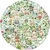 100PCS Cute Frog Small Stickers, Funny Cartoon Animal Aesthetic Decals, Vinyl Waterproof Stickers for Water Bottle, Laptop, Luggage, Phone, for Kids Teen Lovers Party Supplies (Frog) view 1