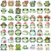100PCS Cute Frog Small Stickers, Funny Cartoon Animal Aesthetic Decals, Vinyl Waterproof Stickers for Water Bottle, Laptop, Luggage, Phone, for Kids Teen Lovers Party Supplies (Frog) view 4
