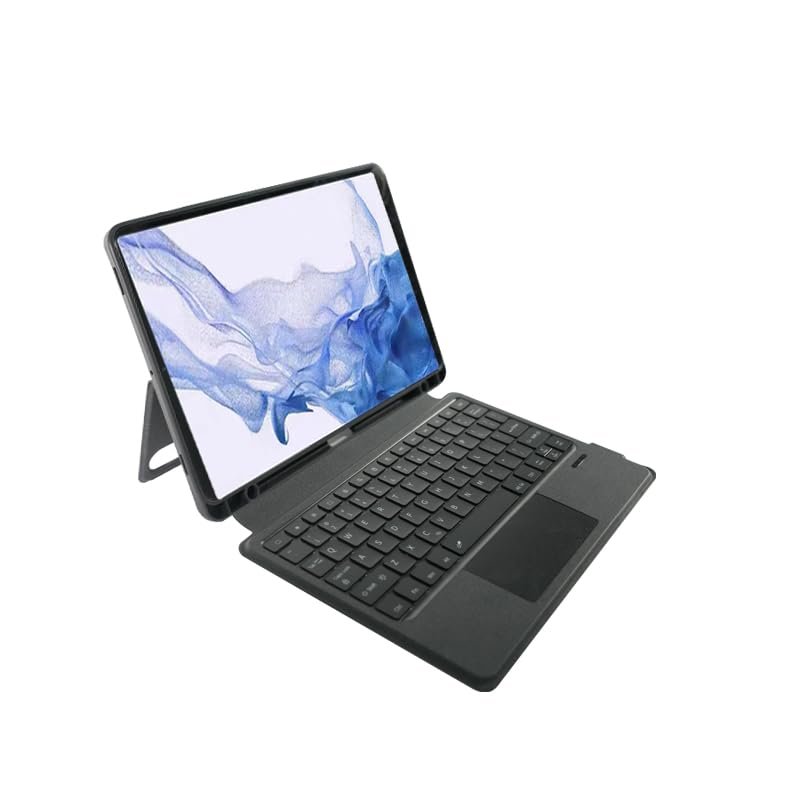 Bluetooth Keyboard Case for Tablet Samsung S9/S10 11"/12.4"/14.6" Detachable Design with Backlit Keyboard, Touchpad, Black, Slim for Business Office Travel (Suitable for 14.6 inches S9/S10)