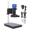 24MP Camera 1080P Video Industrial Microscope with 130X Lens and Bracket for Wins XP 7 8 10, CMOS Sensor, USB Output, 144 LED Ring Light (US Plug) view 1