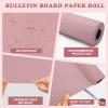 EggSun Pink Bulletin Board Paper Roll,14.8FTx47IN Large Reusable Waterproof Erasable Classroom Wall Background Backdrop, Fade-Resistant Fabric Wrapping Paper School Decors Teacher Supplies view 3