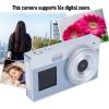 1080P Digital Camera, 48MP Digital Point & Shoot Camera with 2.8inch Screen, 16X Digital Zoom, Auto Focus, COMS Chip, for Travel, Gatherings, etc. (Silver) view 3