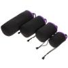 Veemoon 4pcs Camera Lens Storage Bag Drawstring Closure for Outdoor Activities Hiking Traveling view 1