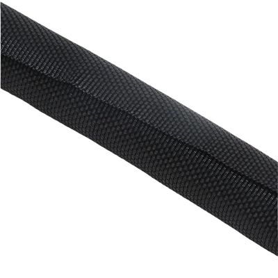 1M Self-Closing Industrial Flexible Sleeving, PET Braided Cable Sleeves, 3-60mm Wire Braid Sleeving for Pipeline(Black,19mm)