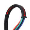 5M Electrical Shrink Wrap Tubing, PET Black Grey Purple PET Expandable Braid Cable Sleeving, 2-60mm Braided Ground Strap(Blue,25mm) view 2