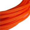 10M Flexible Cable Sleeving, Flat PET Tubing 3/4/6/8/10~16mm Mesh Braided Sleeving, Retractable Cable Sleeves for Pipe(Orange,3mm) view 1