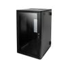 SR-WMS-18U Wall Mount Rack System, 18U, Steel, Black view 1