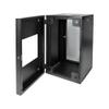 SR-WMS-18U Wall Mount Rack System, 18U, Steel, Black view 4