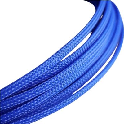 10M Flexible Cable Sleeving, Flat PET Tubing 3/4/6/8/10~16mm Mesh Braided Sleeving, Retractable Cable Sleeves for Pipe(Blue,4mm)