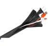 10M Flexible Cable Sleeving, Flat PET Tubing 3/4/6/8/10~16mm Mesh Braided Sleeving, Retractable Cable Sleeves for Pipe(Blue,4mm) view 2