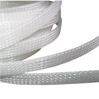 10M Flexible Cable Sleeving, Flat PET Tubing 3/4/6/8/10~16mm Mesh Braided Sleeving, Retractable Cable Sleeves for Pipe(Clear,12mm)