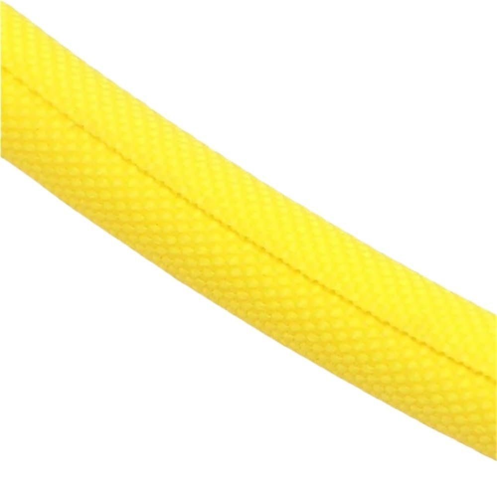 1M Self-Closing Industrial Flexible Sleeving, PET Braided Cable Sleeves, 3-60mm Wire Braid Sleeving for Pipeline(Yellow,13mm)