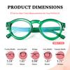 R.F.YFQH Blue Light Blocking Glasses for Women and Men, Retro Round Frame Eyeglasses Anti UV & Eyestrain (Basil Green) view 4