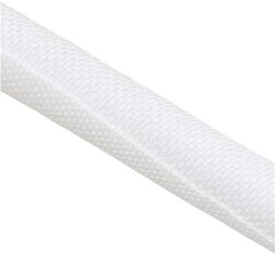1M Self-Closing Industrial Flexible Sleeving, PET Braided Cable Sleeves, 3-60mm Wire Braid Sleeving for Pipeline(White,10mm)