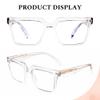 R.F.YFQH Blue Light Blocking Glasses with TR90 Rectangle Frame for Women Men Anti Glare & UV (Clear) view 3
