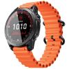 AXPTI For Garmin Fenix 8X/6X Pro Band, 26mm Ocean Silicone Sport Watch Band For Fenix 5X, Fenix 5X Plus, Fenix 7X, Instinct 2X Quatix 6X, Quatix 7X, Enduro 2, Tactix Delta WatchBands(Orange) view 1