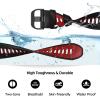 Wtukmo 22mm Watch Band For Garmin Forerunner 965/Forerunner 955/Forerunner 945/Forerunner 935, Soft Silicone 22mm Replacement Watch Bands(Black Red) view 3