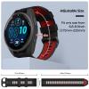 Wtukmo 22mm Watch Band For Garmin Forerunner 965/Forerunner 955/Forerunner 945/Forerunner 935, Soft Silicone 22mm Replacement Watch Bands(Black Red) view 4