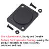 ANMBEST 20PCS D Series Panel-Mount Blank Plate Zinc Alloy Rack Mount Plate for Chassis Connectors XLR Connectors With Installation Screw and Nut view 2
