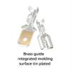 100Pcs/Lot 2.8/4.8/6.3mm Female and Male Crimp Terminal Brass Car Speaker Wire Connectors and Insulating Sheath(2.8mm Silvery,100Pcs Female) view 3