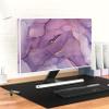 Baocicco Fashion Violet Marble Waterproof 22, 23, 24, 25 Inch Anti-Static Dustproof Creative Design Computer Screen Cover Panel Case Computer Monitor Covers Sleeve Compatible with PC Desktop and TV view 4
