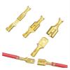 100Pcs/Lot 2.8/4.8/6.3mm Female and Male Crimp Terminal Brass Car Speaker Wire Connectors and Insulating Sheath(2.8mm Golden,Female50Pc Male50Pc) view 4
