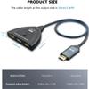 8K HDMI Switch 3-Port, KSRplayer 4K@120Hz/8K@60Hz,3 in 1 Out, HDMI 2.1 Splitter with 1.64ft Cable, HDMI Switcher Selector Box for PS5 PS4 Roku Xbox TV Monitor,VRR ALLM HDR Support view 3