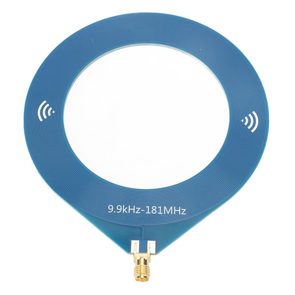 BB Loop Antennae 9.9kHz to 181MHz Portable Loop Antennae, Stable Performance with Minimal Interference, Designed for Hiking, Outdoor Camping (External Thread Inner Hole)