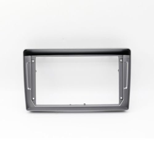 2 Din 9 Inch Plastic Fascia Panel Dash Mount Kit Frame for Peugeot 407 (2004-2008) (Gray Only Frame)
