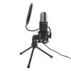 Akozon Gaming USB Microphone RGB Light Desktop Condenser PC Mic for Streaming Podcast Studio view 3