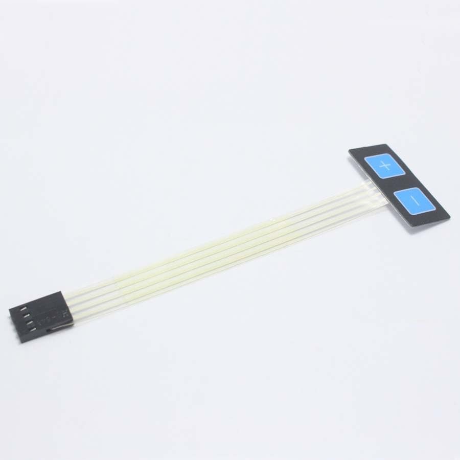 1pcs 1x2 2 Key T-Shape Membrane Switch Matrix Keypad Keyboard + - Display switch Parts