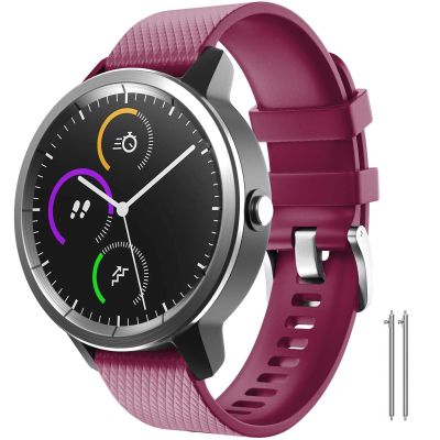 BCMCBV For Garmin Vivoactive 3 Band, 20mm Quick Release Band for Venu, Venu 2 Plus, Venu Sq, Venu Sq 2, Forerunner 245, Forerunner 645, Approach S40/S42(Fuchsia)